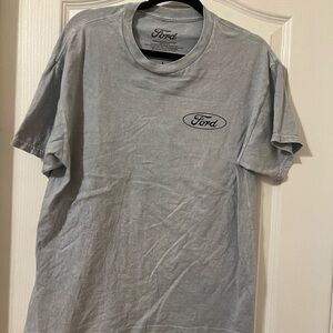 Ford Light Gray Short Sleeve Crewneck Tee with Black Logo